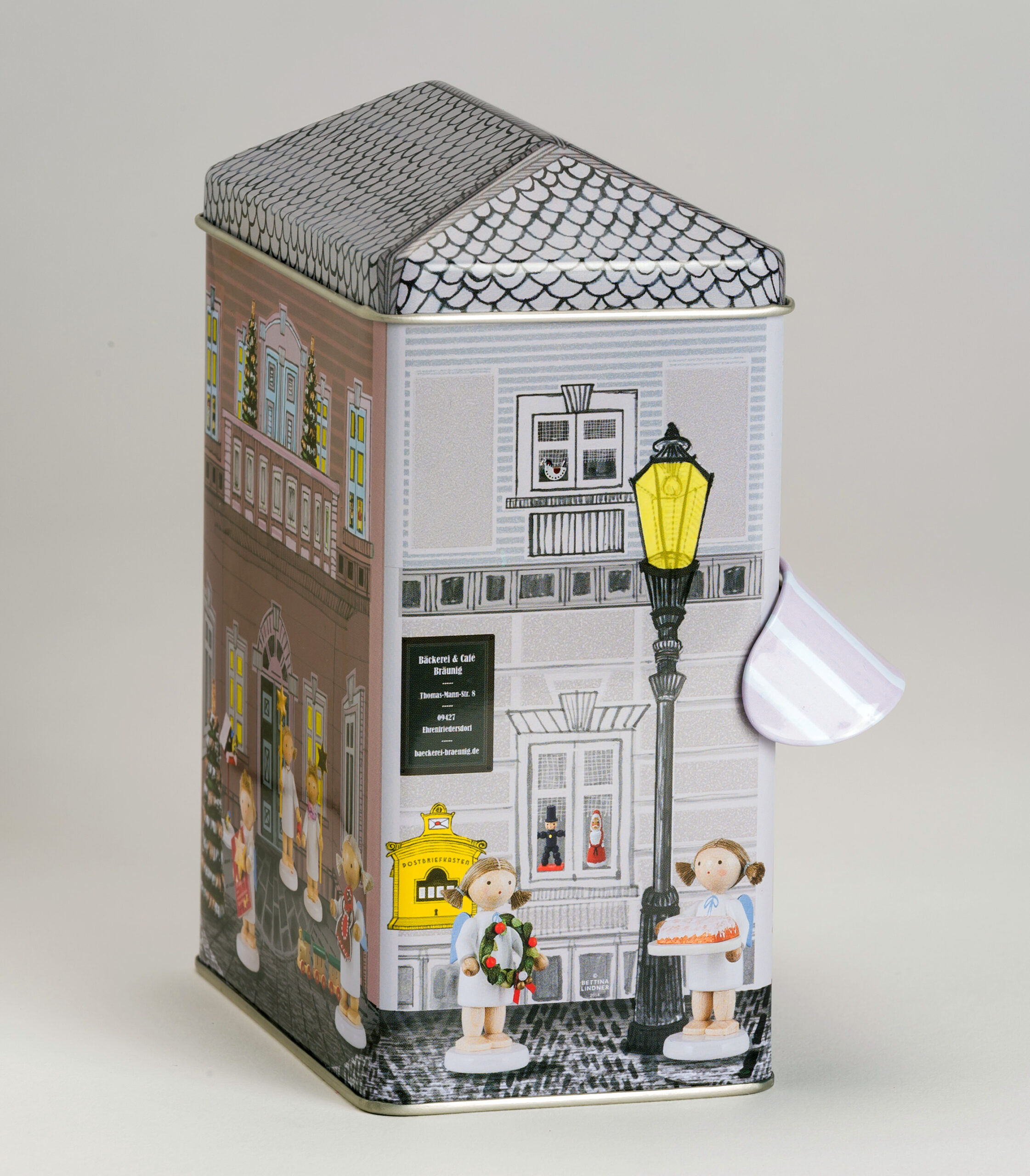 Schmuckdose, gefüllt mit 4 St. Elisen Lebkuchen – Bild 4